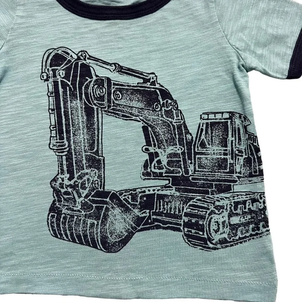 Carter's 18m Excavator Digger Ringer Tee Shirt